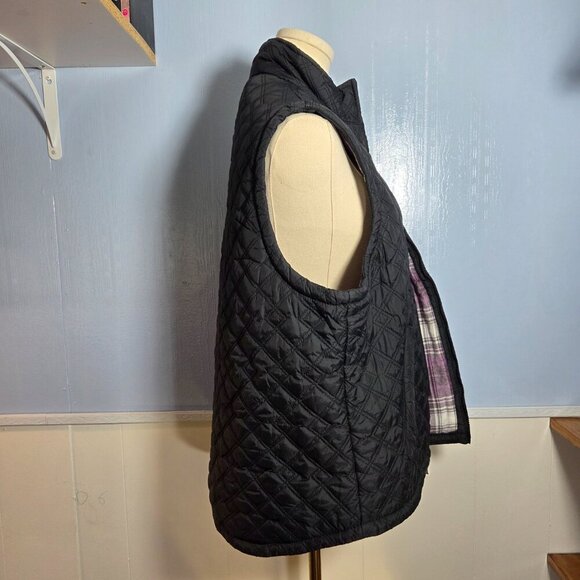 C.E. Schmidt Workwear Extra Large Black Quilted Full Zip Medium Lined Vest - Picture 4 of 11